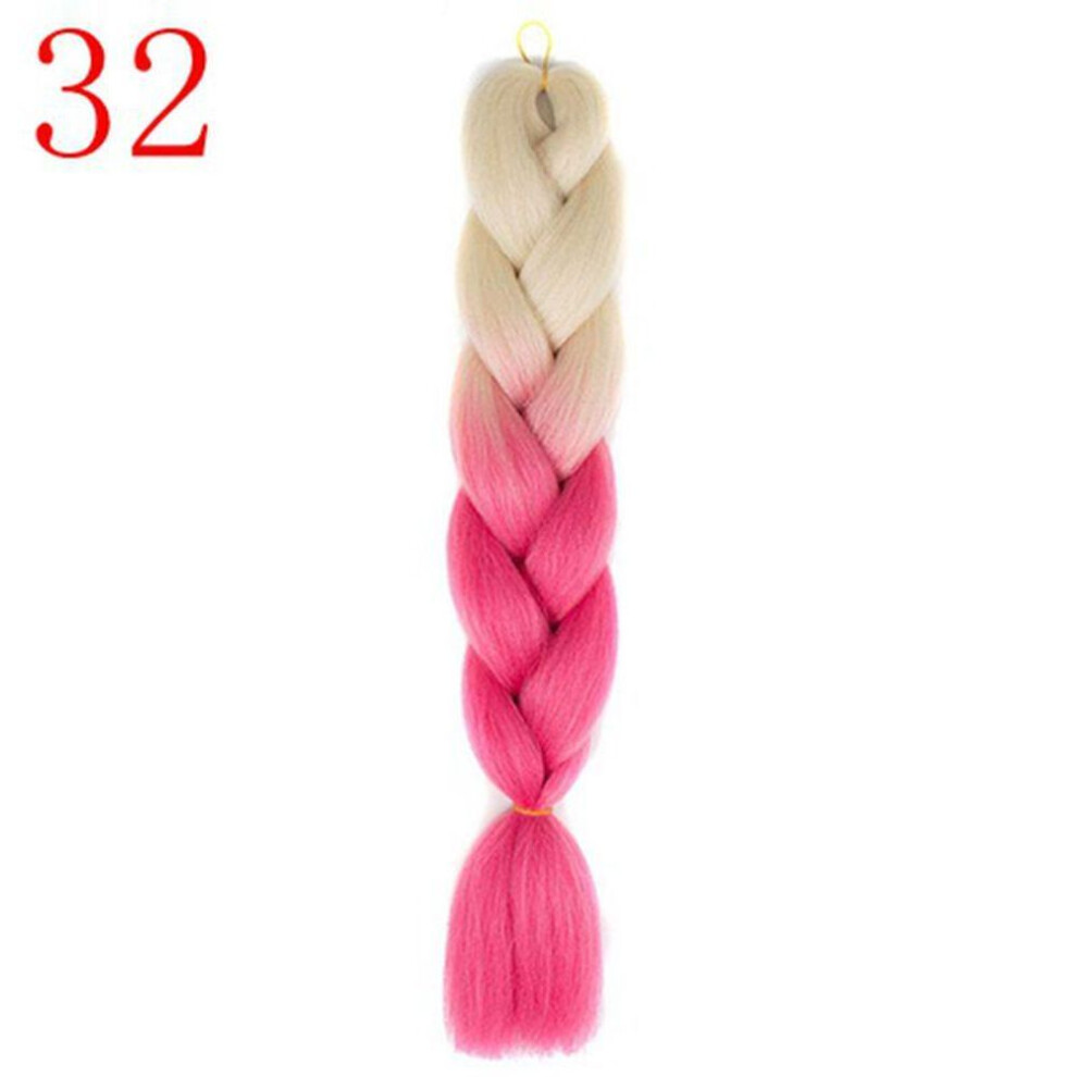 (32) Long Jumbo Braids Hair 24inch 100g/pc African Style Synthetic Braiding Hair Crochet Braids