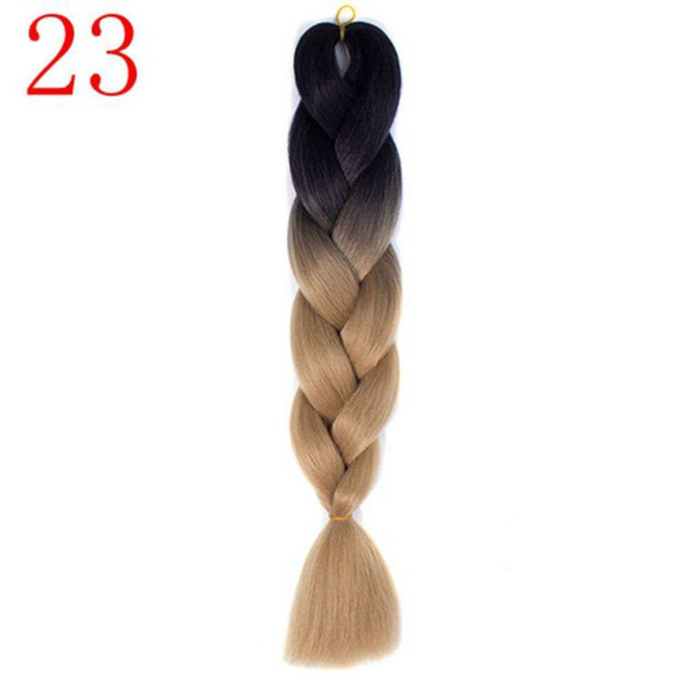 (23) Long Jumbo Braids Hair 24Inch 100g/PC African Style Synthetic Braiding Hair Crochet Braids