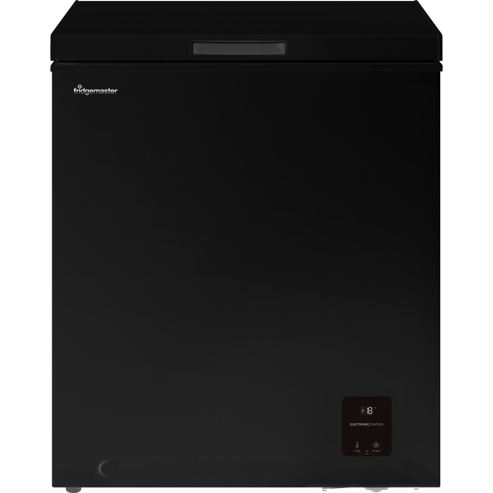 Fridgemaster MCF142EB Chest Freezer - Black - E Rated