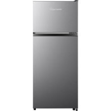 Fridgemaster MTM48120ES 117cm High 80/20 Small Fridge Freezer - Silver - E Rated