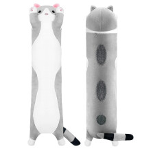 Cute Plush Cats Doll Soft Stuffed Cat Pillow Doll Toy Gift for Kids Girlfriend Children Adult Skin-friendly Comfortable Squishy Cushion Cuddle Pillow