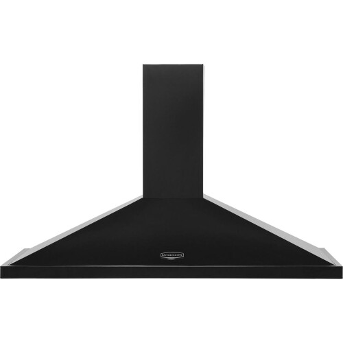 Rangemaster Rangemaster LEIHDC110BC 110cm Chimney Cooker Hood – Black & Chrome, 530m³/h Extraction, Halogen Lights, Slide Controls