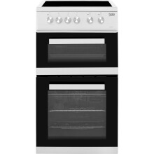Beko KDVC563AW 50cm Double Oven Electric Cooker