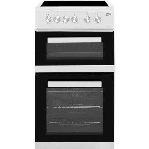 Beko KDVC563AW 50cm Double Oven Electric Cooker