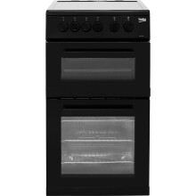 Beko KDC5422AK 50cm Electric Cooker with Ceramic Hob - Black - A Rated