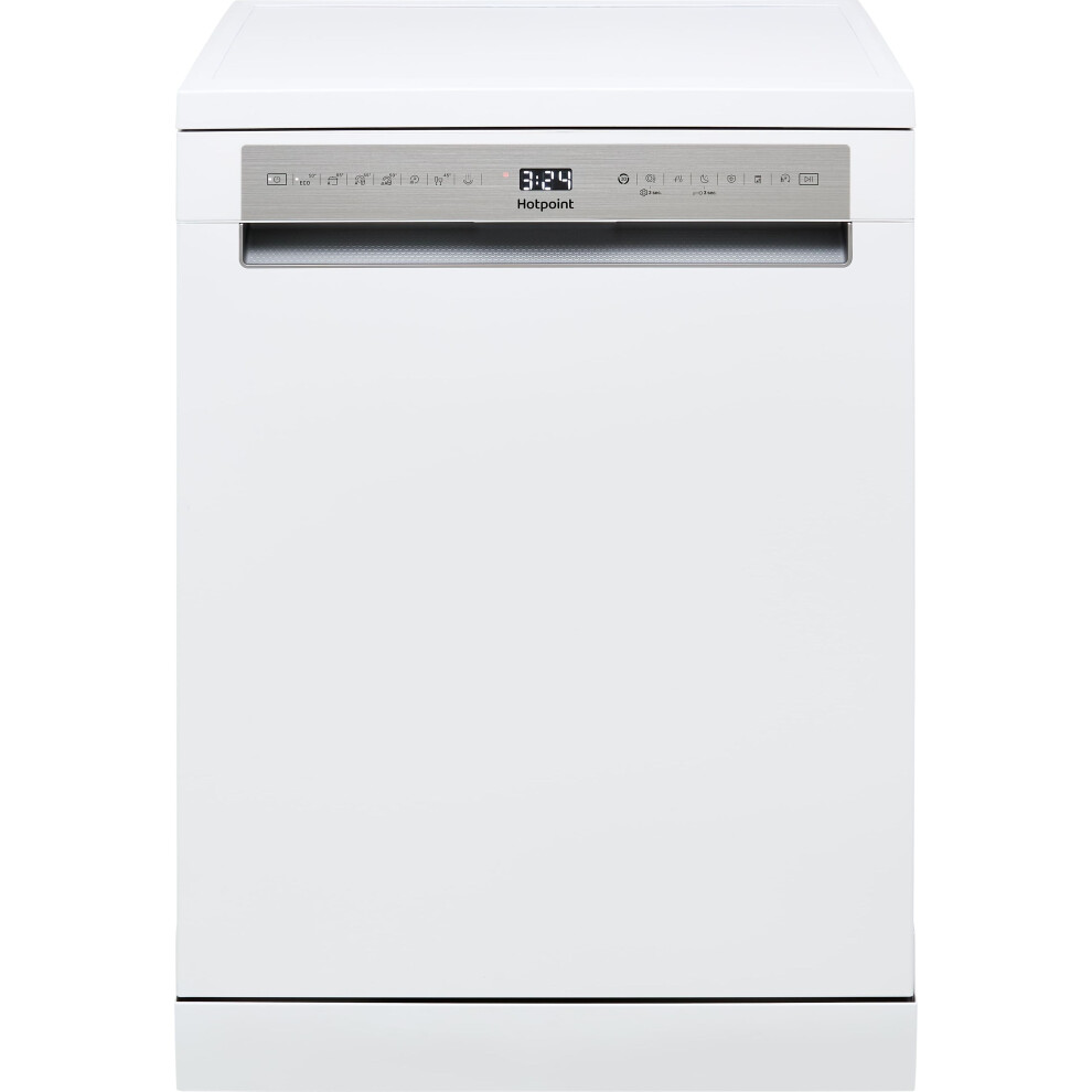 Hotpoint H7f Hs41 Uk Freestanding Dishwasher - 15 Place Maxispace Tub, 3D Zone Wash, Auto Programs, Sanitising