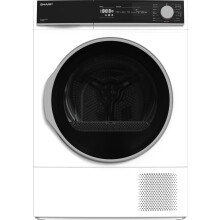 Sharp KD-NHH0S7GW21 10Kg Heat Pump Tumble Dryer - White - A++ Rated - Bubble Drum & 8 Sensor Drying Tech