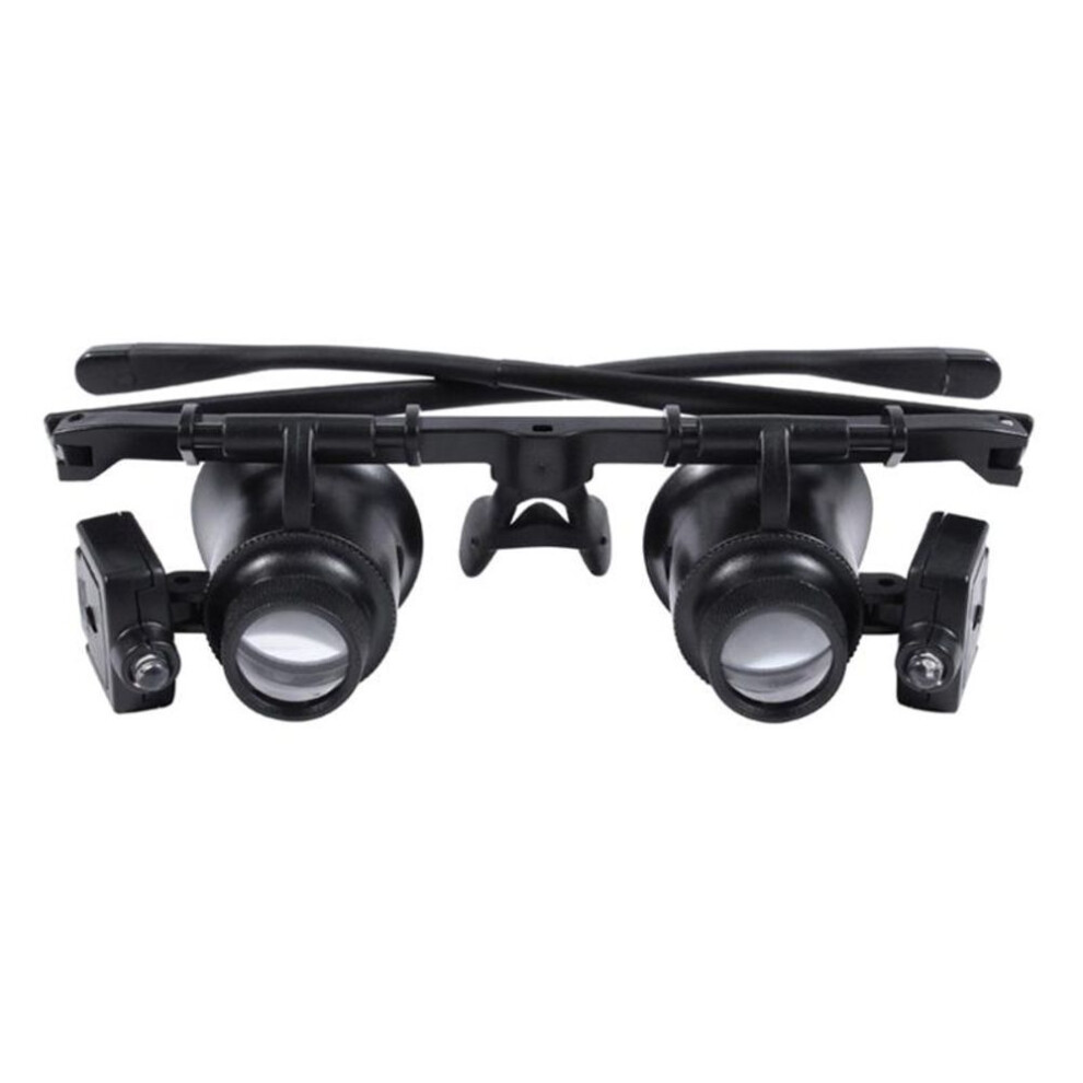 Led Head Magnifier,handsfree Headband Magnifying Glasses With Led Light Professional Jewelers Loupe Watch Repair