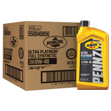Pennzoil Ultra Platinum Fullsyntetisk 0W-40 motorolja, 1 liter, 6-pack - Överlägset slitagebeskydd och bränsleeffektivitet