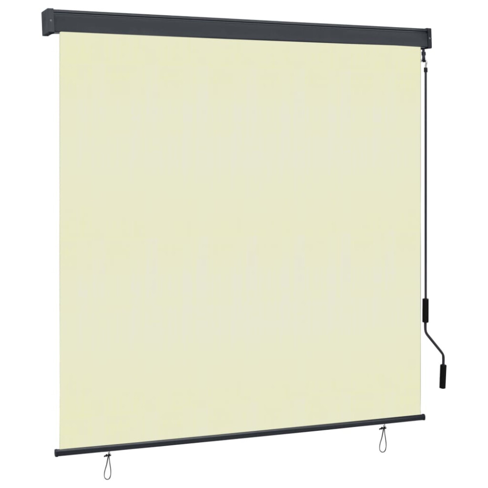 vidaXL Outdoor Roller Blind 63""x98.4"" Cream