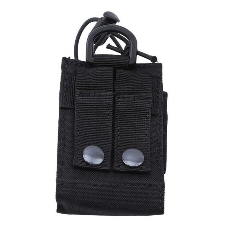 (black) 1pcs Package Pouch Walkie Hunting Talkie Holder Bag Tactical Sports Pendant Military Molle Nylon Radio Magazine Mag Pouch Pocket