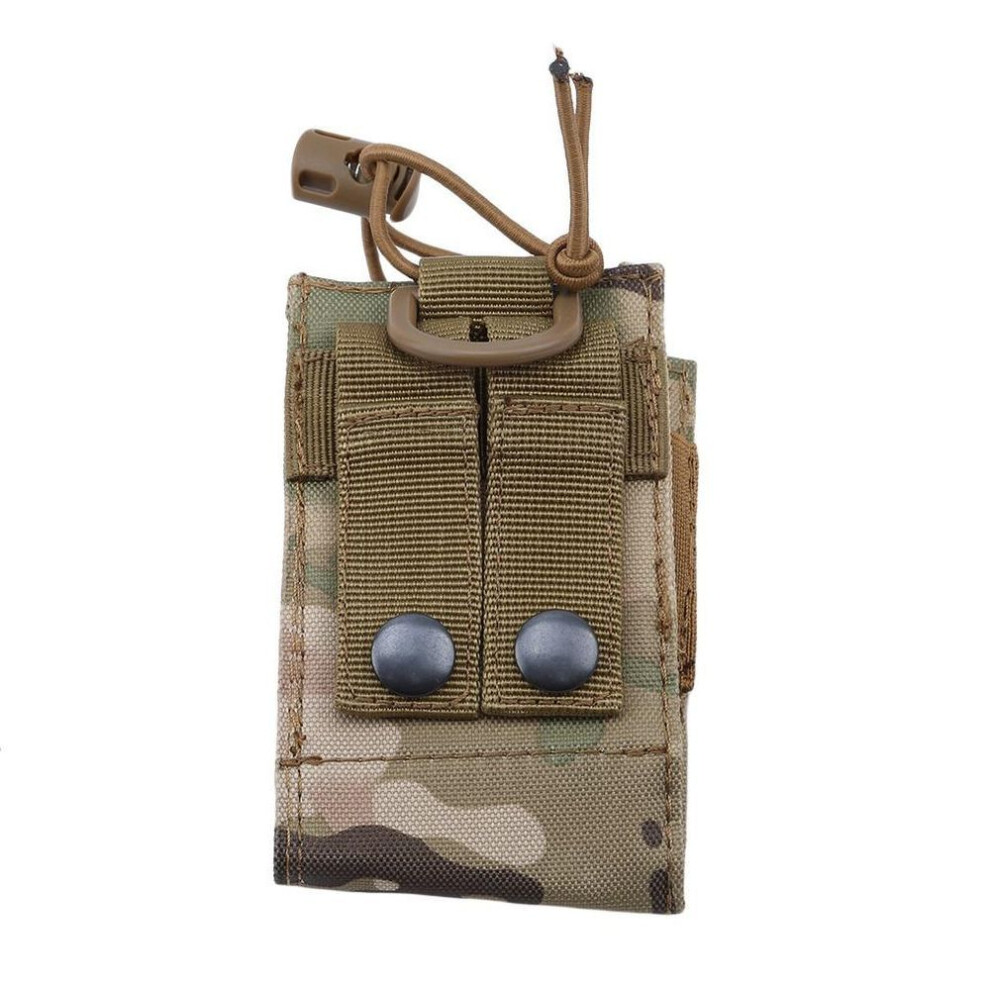 (army green) 1pcs Package Pouch Walkie Hunting Talkie Holder Bag Tactical Sports Pendant Military Molle Nylon Radio Magazine Mag Pouch Pocket