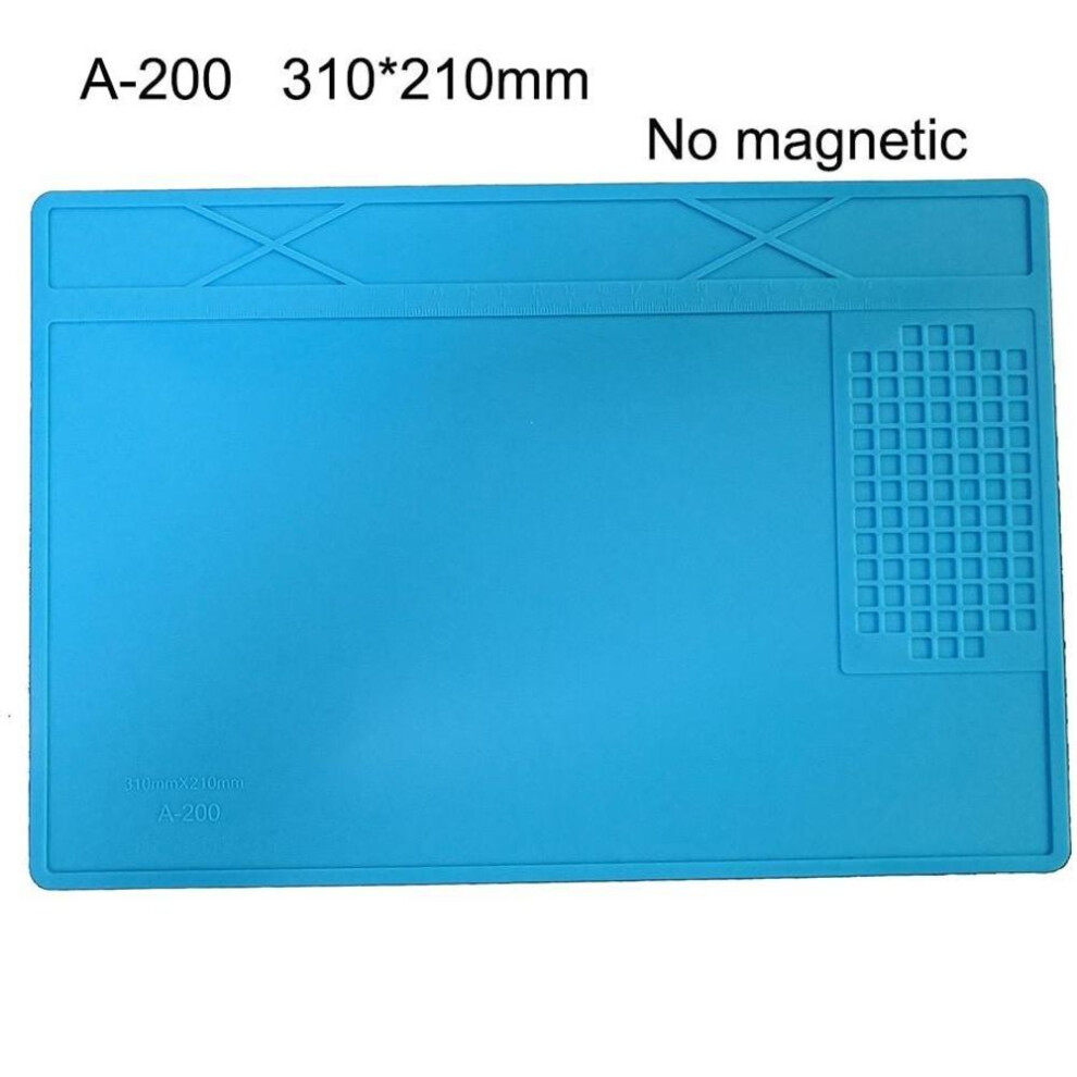(A-200) Heat Insulation Working Mat Soldering Station Iron Phone Computer Repair Mat Magnetic Heat-resistant Insulator Platform