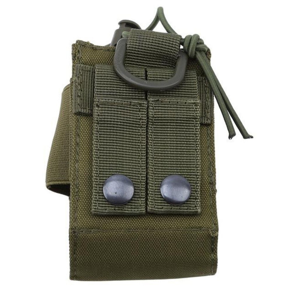 (green) 1pcs Package Pouch Walkie Hunting Talkie Holder Bag Tactical Sports Pendant Military Molle Nylon Radio Magazine Mag Pouch Pocket