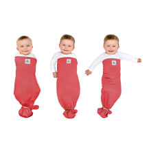 Ollie Swaddle - hjælper med at reducere Moro (Startle) refleks - lavet af et specialdesignet fugt -wicking -materiale (solnedgang)