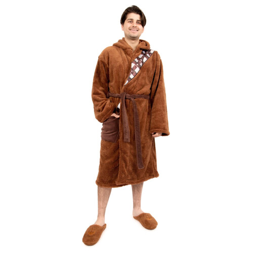Star Wars Chewbacca Robe and Slipper Set til voksne | Stor/X-Large