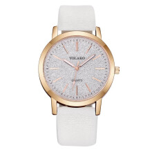 (white) Luxury Brand Leather Quartz Ladies Watch Ladies Watch Fashion Buckle Scale Female Student Watch Korean Style Simple Temperament Trend