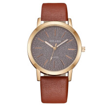 (brown) Luxury Brand Leather Quartz Ladies Watch Ladies Watch Fashion Buckle Scale Female Student Watch Korean Style Simple Temperament Trend