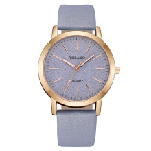 (light blue) Luxury Brand Leather Quartz Ladies Watch Ladies Watch Fashion Buckle Scale Female Student Watch Korean Style Simple Temperament Trend