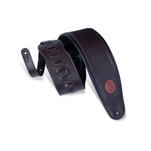 4 1/2 Wide Dark Brown Garment Leather Bass Strap / Brown