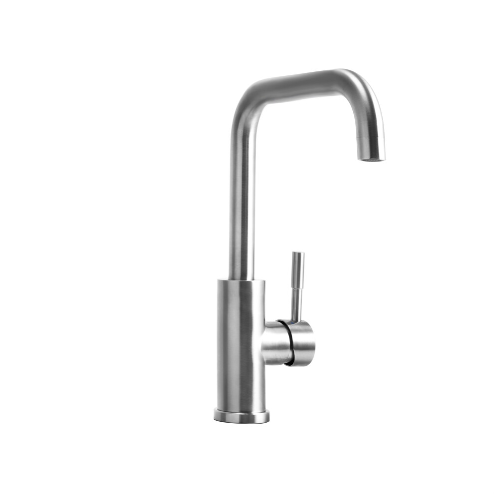 Zdjęcia - Bateria wodociągowa Dura Faucet DF-MK533LK-SN STREAMLINE Squared-Arc RV Kitchet-szczotkowane satynowe nikiel 1209.2354