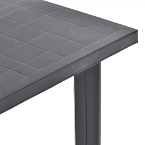 VidaXL vidaXL Patio Table Anthracite 31.5""x29.5""x28.3"" Plastic 2