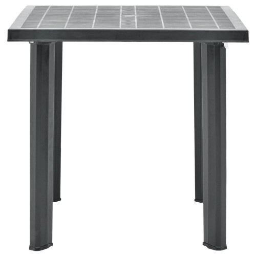 VidaXL vidaXL Patio Table Anthracite 31.5""x29.5""x28.3"" Plastic 1