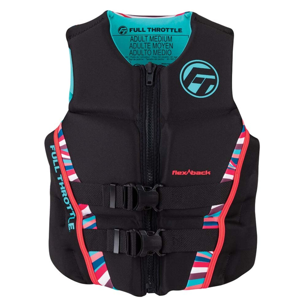 Full Throttle Womens Rapid-Dry Flex-Back Life Jacket XS Pnk