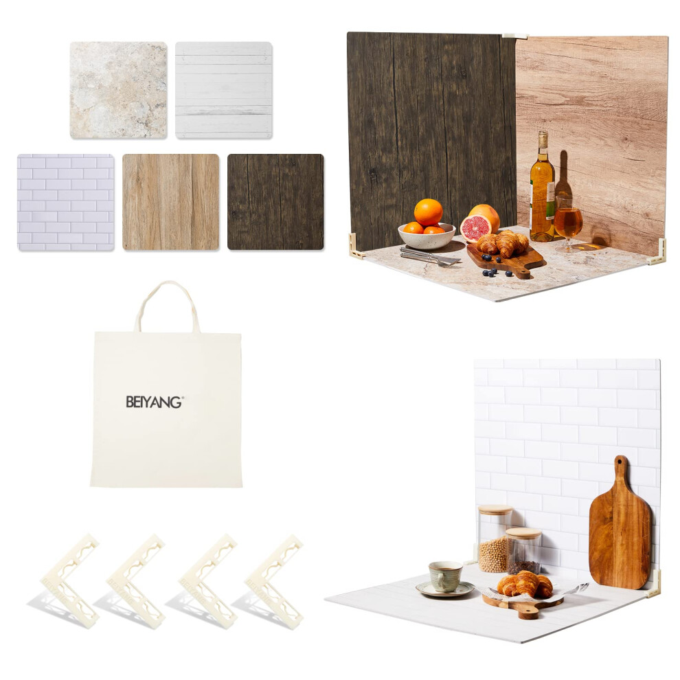 5 Pcs 24X24 Inch Boards Photo Backdrop For Flat Lay Food Photography Background Beiyang 784110283545
