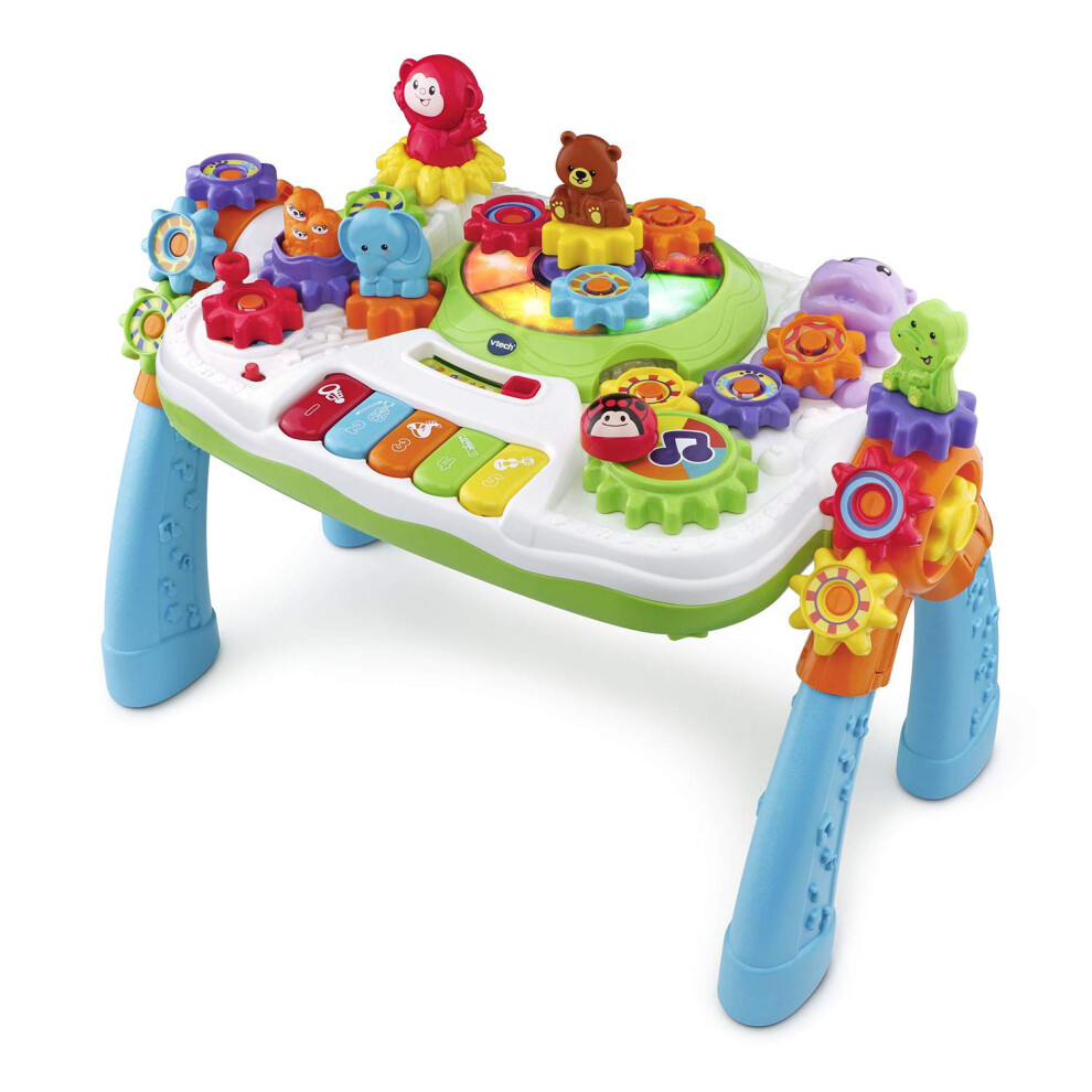 VTech GearZooz 2-in-1 Jungle Friends Gear Park Frustration Free Packaging Multicolor