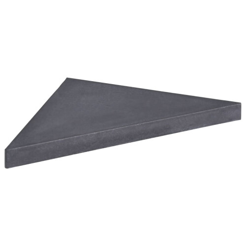 VidaXL vidaXL Umbrella Weight Plate Black Granite Square 33.1 lb 2