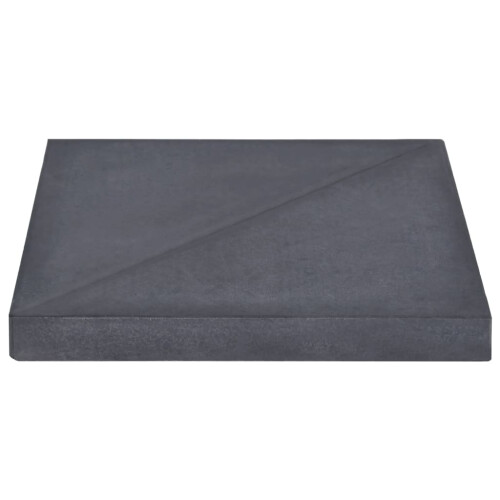 VidaXL vidaXL Umbrella Weight Plate Black Granite Square 33.1 lb 1