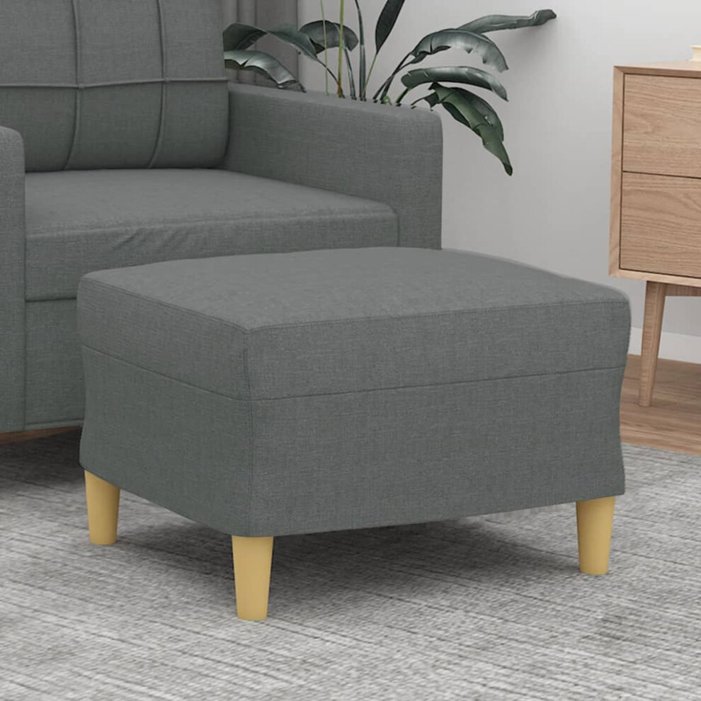 vidaXL Footstool Dark Gray 23.6""x19.7""x16.1"" Fabric