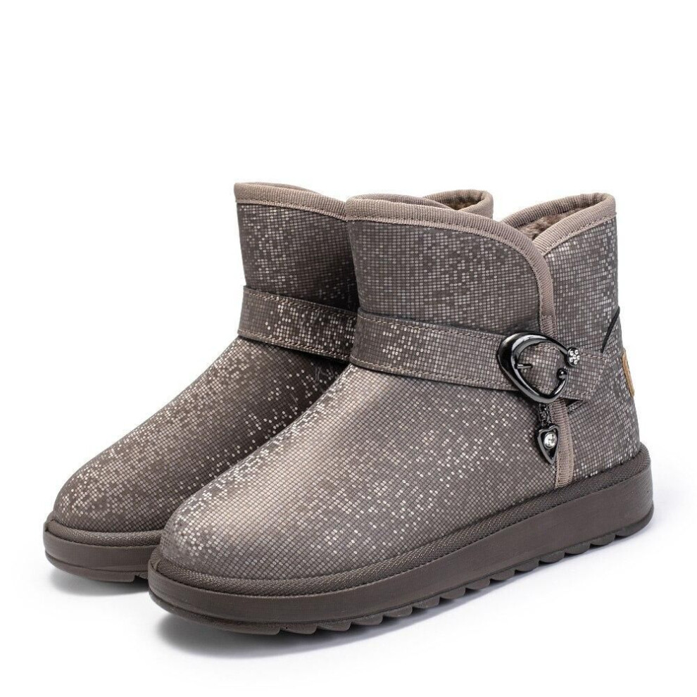 (brown, 38) Winter Women&apos;s Boots 2023 Waterproof Snow Ankle  Female Slip-resistant Warm Shoes With Thickened