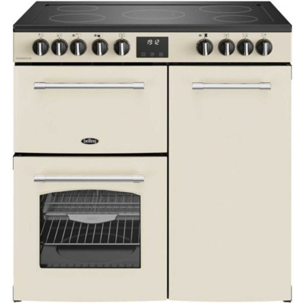 Belling Rcafhouse90ecrm Farmhouse 90E Electric Ceramic Range Cooker - Cream