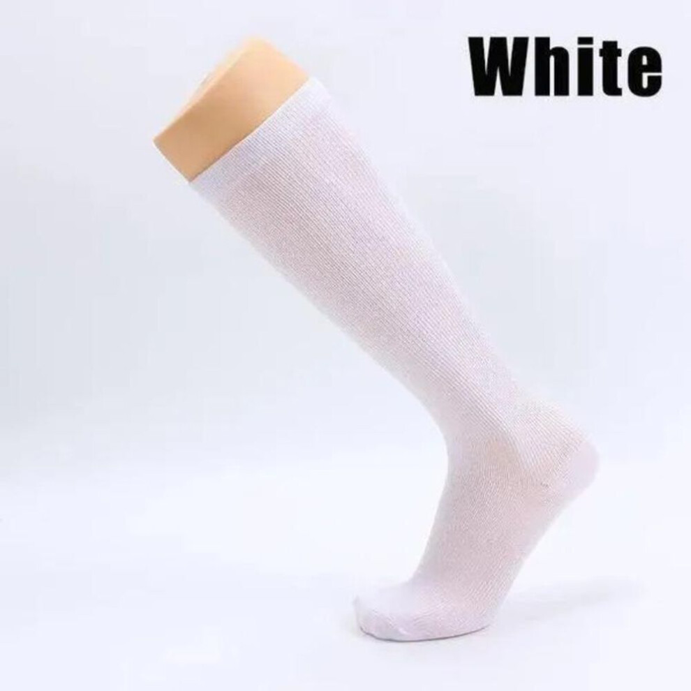 (white, s/m) 1 Pair 15-40 Mmhg Compression Socks Pregnancy Pain Relief High Travel Cycling Running Stockings Varicose Veins Sports Anti-fatigue