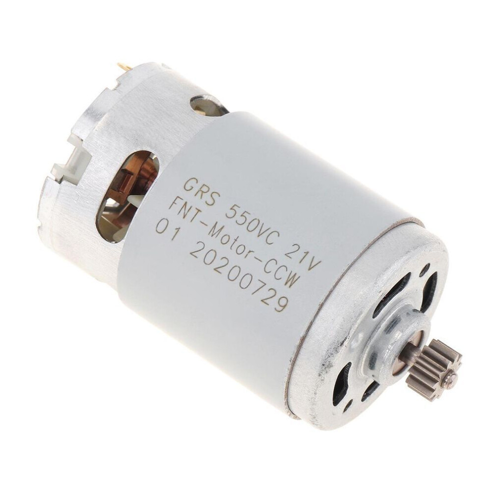 (21V) Rs550 10.8v/12v/14.4v/18v/21v/25v Dc Motor With Two-speed 11 Teeth 19500/23000/24500/27500/29000/30000 Rpm For Cordless Charge Drill Screwdriver
