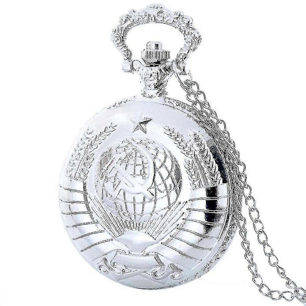 Vinta Pocket Ussr Soviet S Sickle Fob Watchsilver-image-OPC-PG55NFC-NEW