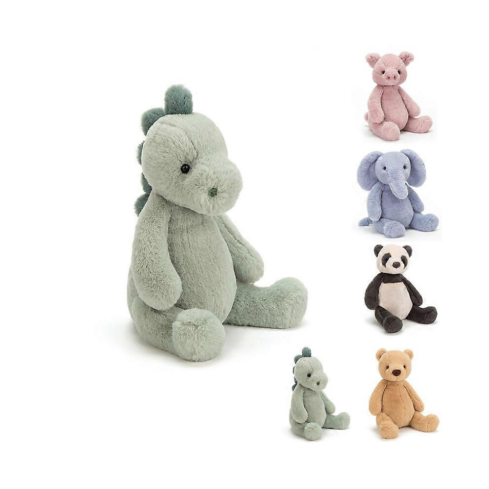 (Green) Plush doll cartoon animal doll dinosaur pig elephant bear panda plush toy childrens gift-image-OPC-PG55VMF-NEW