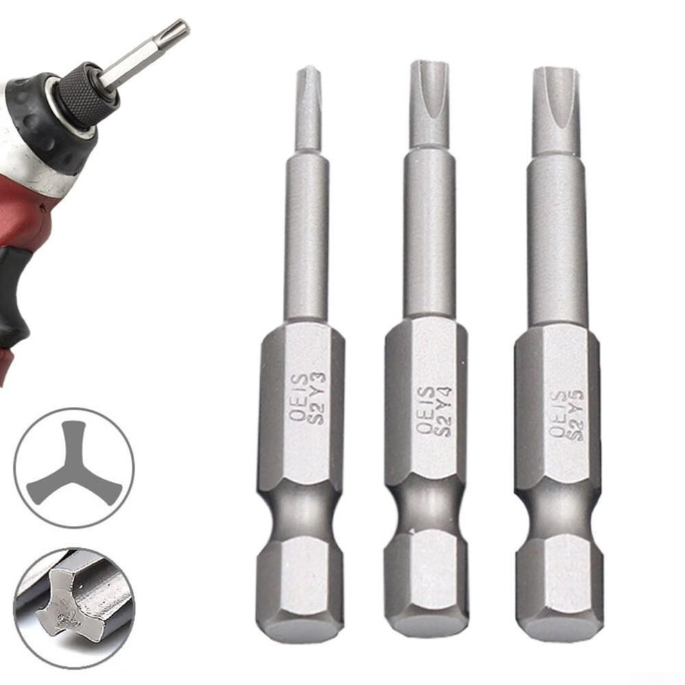 Replacement Screwdriver Silver Y Tip Head Y3 1/4 Inch