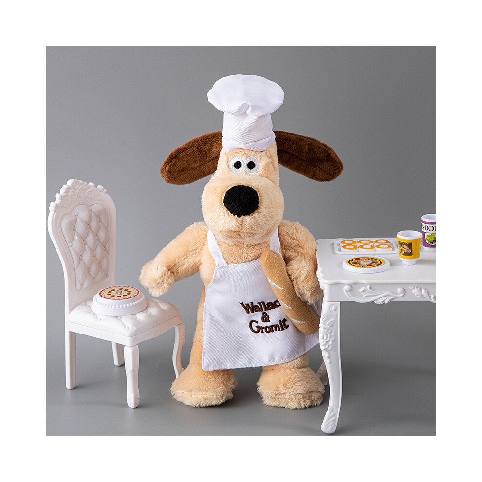 (Chef'S Dog, 25cm) Wallace And Gromit Pilot Chef Stuffed Plush Doll Bathrobe Pendant Bbc 1989