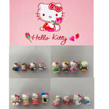 Kitty Hello 16pcs Doll Anime Figure Cartoon Pvc Collection Landscape Decoration