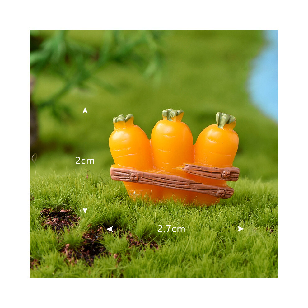 (Carrot Gate) Paradise Rabbit Landscape Decoration Carrot Horticultural Resin Accessories