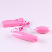 (Double Eggs) Portable Women Double Jump Eggs Dual Bullets Multi Gspot Massager Speed