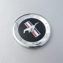 (Mustang) Rear Mustang Trunk Lid Emblem Badge Gas Cap Ford Anniversary Chrome 59" Logo
