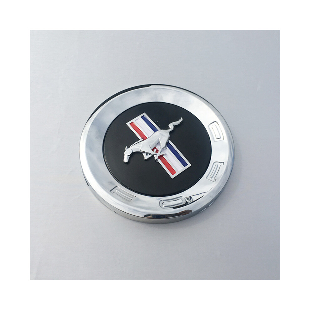 (Mustang) Rear Mustang Trunk Lid Emblem Badge Gas Cap Ford Anniversary Chrome 59" Logo