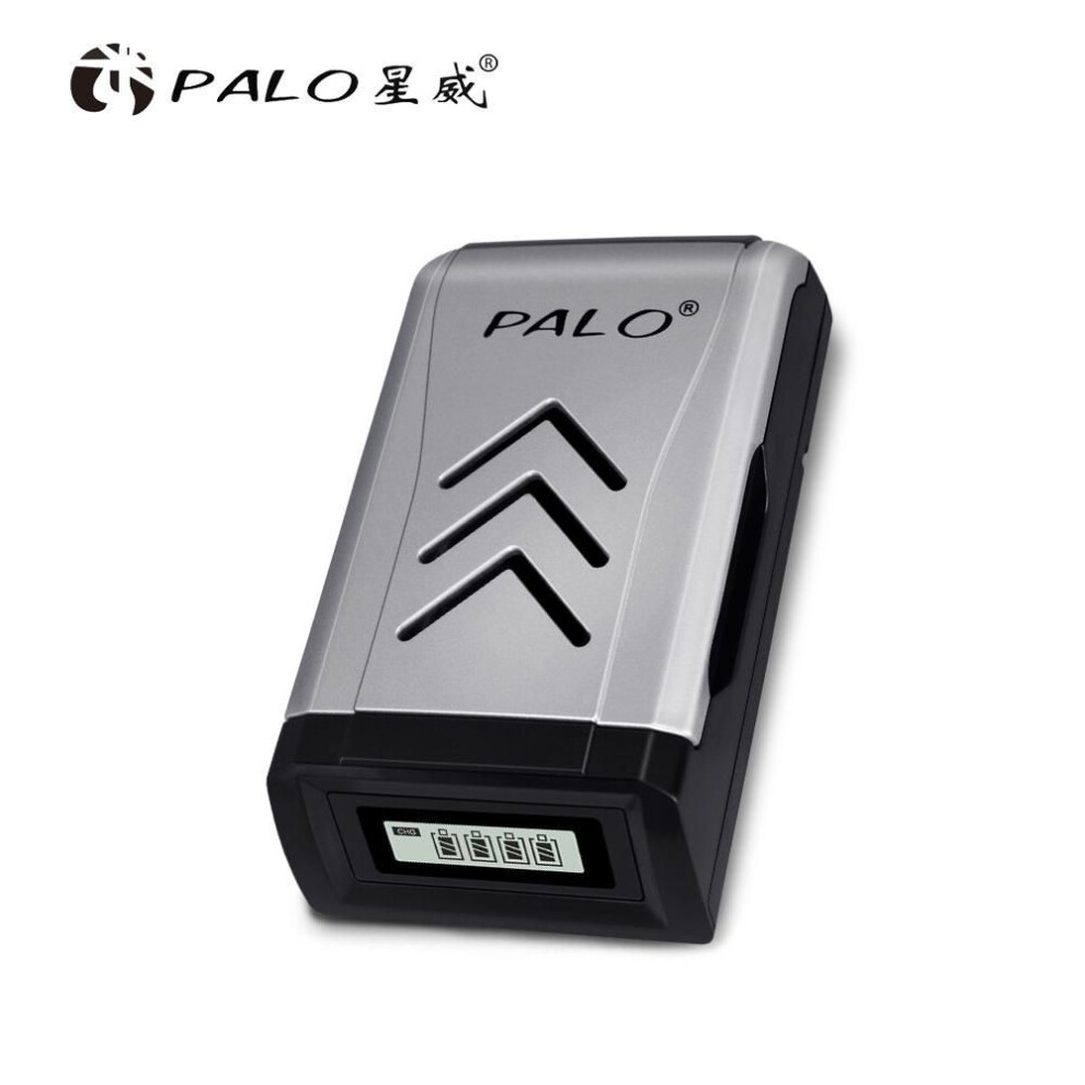 (light grey) PALO USB LCD display charger AA AAA 1.2V battery charger Ni-MH Ni-CD batteries charger