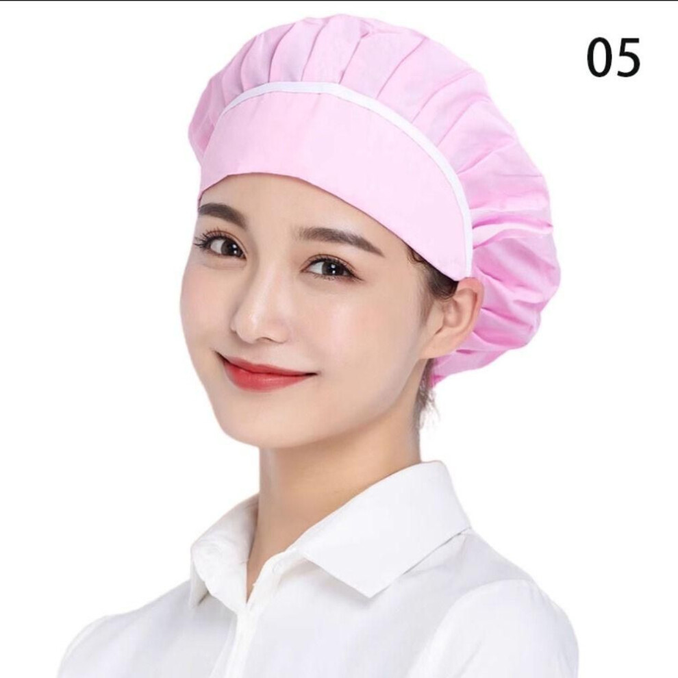 (5) Work Wear Work Hat Mesh Hair Nets Cap Cook Accessories Chef Hat  Canteen Catering