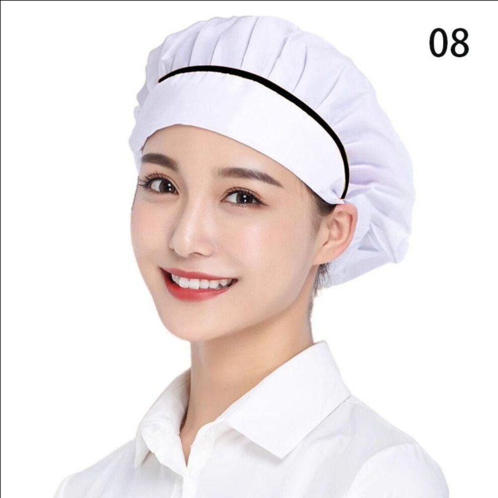 (8) Work Wear Work Hat Mesh Hair Nets Cap Cook Accessories Chef Hat  Canteen Catering
