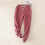(wine red, L) Women Fleece Lining Sweatpants Warm Thicken Winter Jogger Pants Harem Lady Casual Trousers Drawstring 1